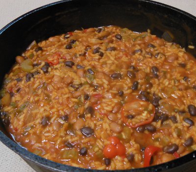 dutch oven creole beans and rice recipe